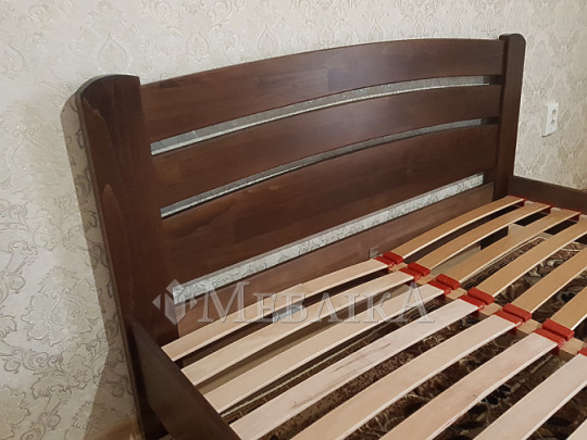 Деревянная двуспальная кровать из бука Венеция Люкс