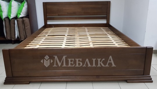 Ліжко з дерева Муза з асиметричним дизайном
