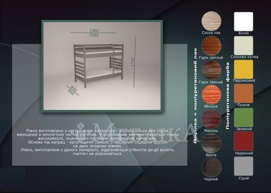 Безопасная двухъярусная кровать трансформер Кузя 2 для детей