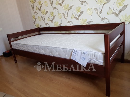 Букове дитяче ліжко Нота з захистом від стіни
