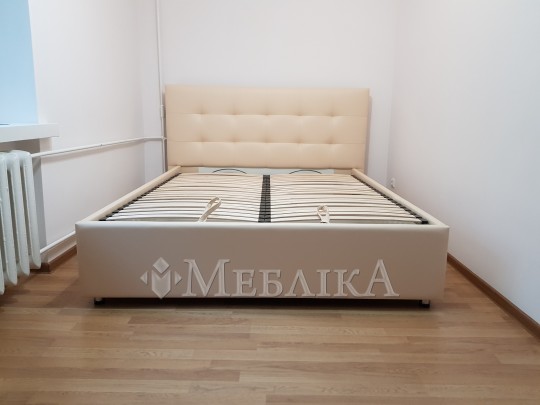 Стильне ліжко Ізабель з підйомним механізмом і високим узголів’ям