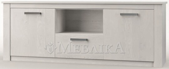 Містка тумба під телевізор 2Д1Ш Ешлі з дверцятами, шухлядою, нішею