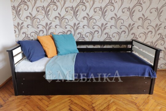 Односпальне ліжко Телесик з боковинками та підйомним механізмом