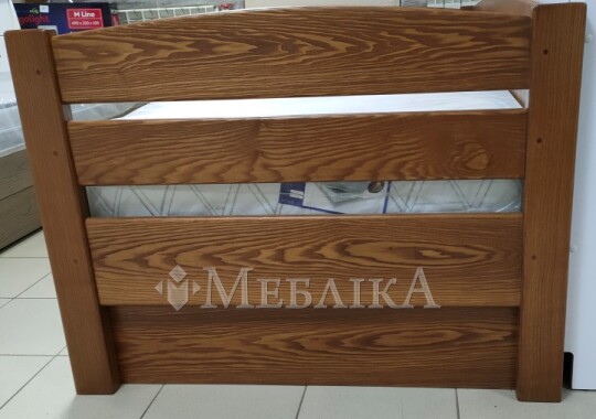 Односпальне дерев’яне ліжко Диванчик з бортами безпеки та шухлядами