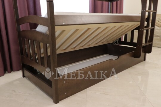 Двоярусне ліжко Бембі з підйомним механізмом – комфорт ваших дітей