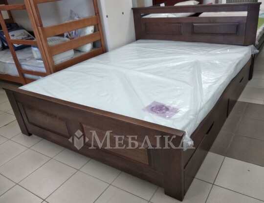 Изысканная двуспальная кровать из массива бука Клеопатра