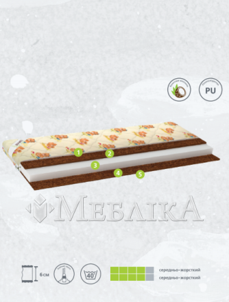 Детский матрас с кокосом Фиора
