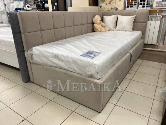 Кровать в ткани Торонто с подъемным механизмом