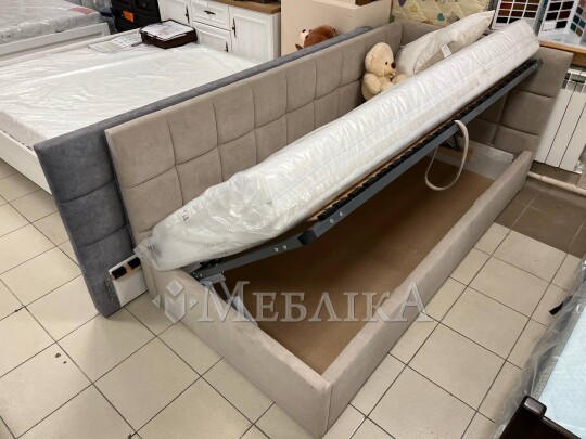 Кровать в ткани Торонто с подъемным механизмом