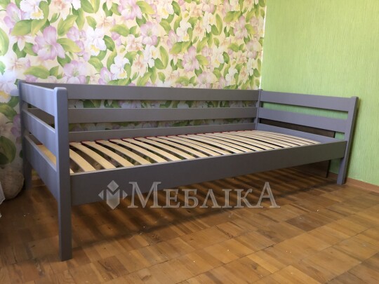 Букове дитяче ліжко Нота з захистом від стіни