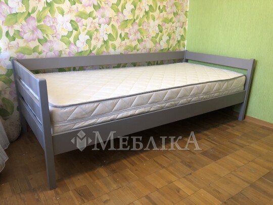 Букове дитяче ліжко Нота з захистом від стіни