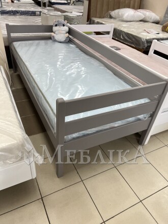 Букове дитяче ліжко Нота з захистом від стіни