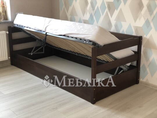 Односпальне дитяче ліжко Мілена з підйомним механізмом  в наявності Луцьк