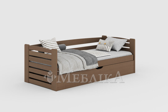 Дерев'яне ліжко з підйомним механізмом Карлсон