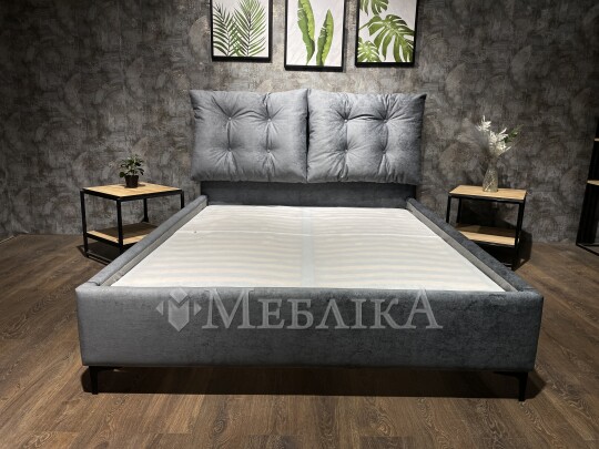 Кровать в ткани со съемными подушками L-038 с подъемным механизмом