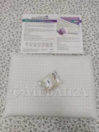 Ортопедична подушка Lavender 40х60 від Andersen із заспокійливим ароматом лаванди