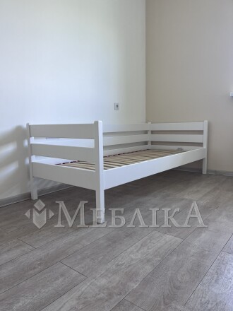 Букове дитяче ліжко Нота з захистом від стіни