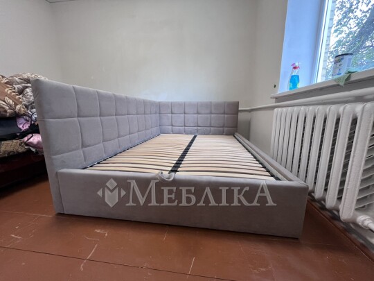 Кровать в ткани Торонто с подъемным механизмом