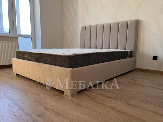 Вишукане ліжко з м’яким узголів’ям і підйомним механізмом Венеція