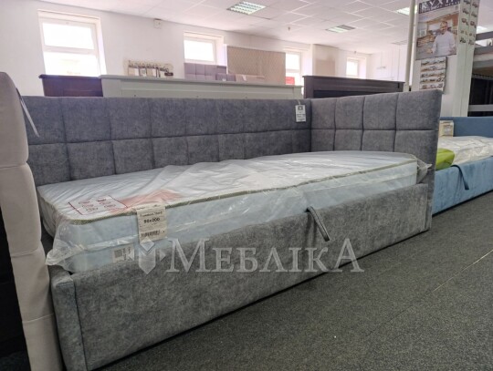 Ліжко дитяче односпальне в тканині Торонто з підйомним механізмом в наявності Луцьк