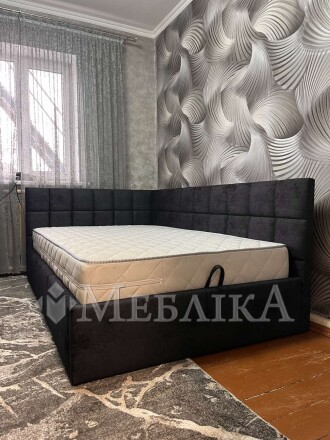Кровать в ткани Торонто с подъемным механизмом