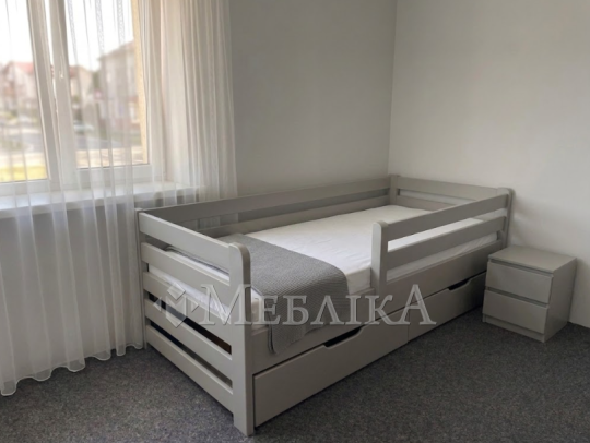 Тапчан “Тоні” з дерева бук з шухлядами за потреби в сірому кольорі в наявності Луцьк