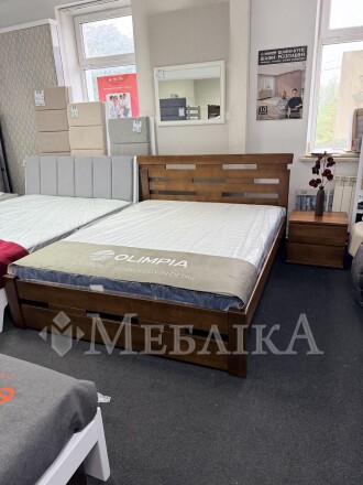 Оригінальне дерев'яне ліжко Зевс зі щита бука в наявності Луцьк