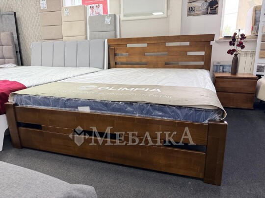 Оригінальне дерев’яне ліжко Зевс зі щита бука
