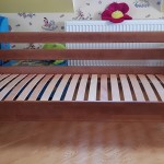 Букове дитяче ліжко Нота з захистом від стіни