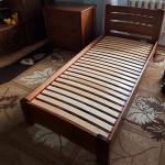 Деревянная двуспальная кровать из бука Венеция Люкс