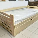 Дерев'яне ліжко з підйомним механізмом Карлсон