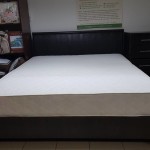 Кровать Токио с кожаной вставкой в изголовье
