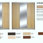 Тридверна шафа-купе Альфа з великими нішами для одягу