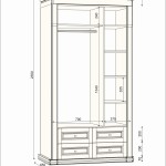 Классический деревянный шкаф Неаполь со сменными габаритами