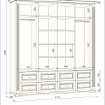 Деревянный шкаф Франческа – несколько размерных вариантов