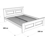 Изысканная двуспальная кровать из массива бука Клеопатра