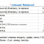 Оригинальный спальный гарнитур с рисунком Ванесса