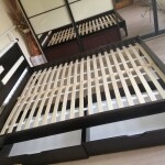 Окрашенная в два цвета кровать из дерева Фантазия