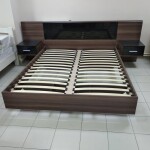 Фешенебельная кровать Паула со встроенными тумбами