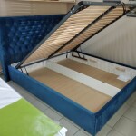 Мягкая эффектная кровать Амстердам с подъемным механизмом