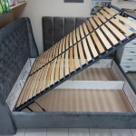 М’яке ліжко Прага з підйомним механізмом – оббивка тканиною чи екошкірою