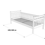 Односпальне ліжко Моллі – подбає про комфортний сон вашої дитини