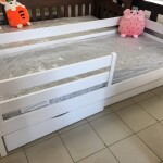 Букове дитяче ліжко Нота з захистом від стіни