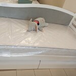 Односпальная кровать Софи с высокой спинкой и ящиками