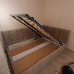 Кровать в ткани Торонто с подъемным механизмом