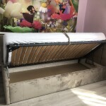 Кровать в ткани Торонто с подъемным механизмом