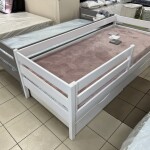 Букове дитяче ліжко Нота з захистом від стіни