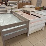 Букове дитяче ліжко Нота з захистом від стіни