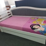 Односпальне ліжко Софі з високою спинкою та шухлядами в наявності Луцьк