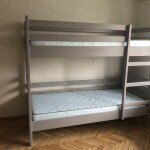 Велике двоярусне ліжко Тоні з натурального дерева бук